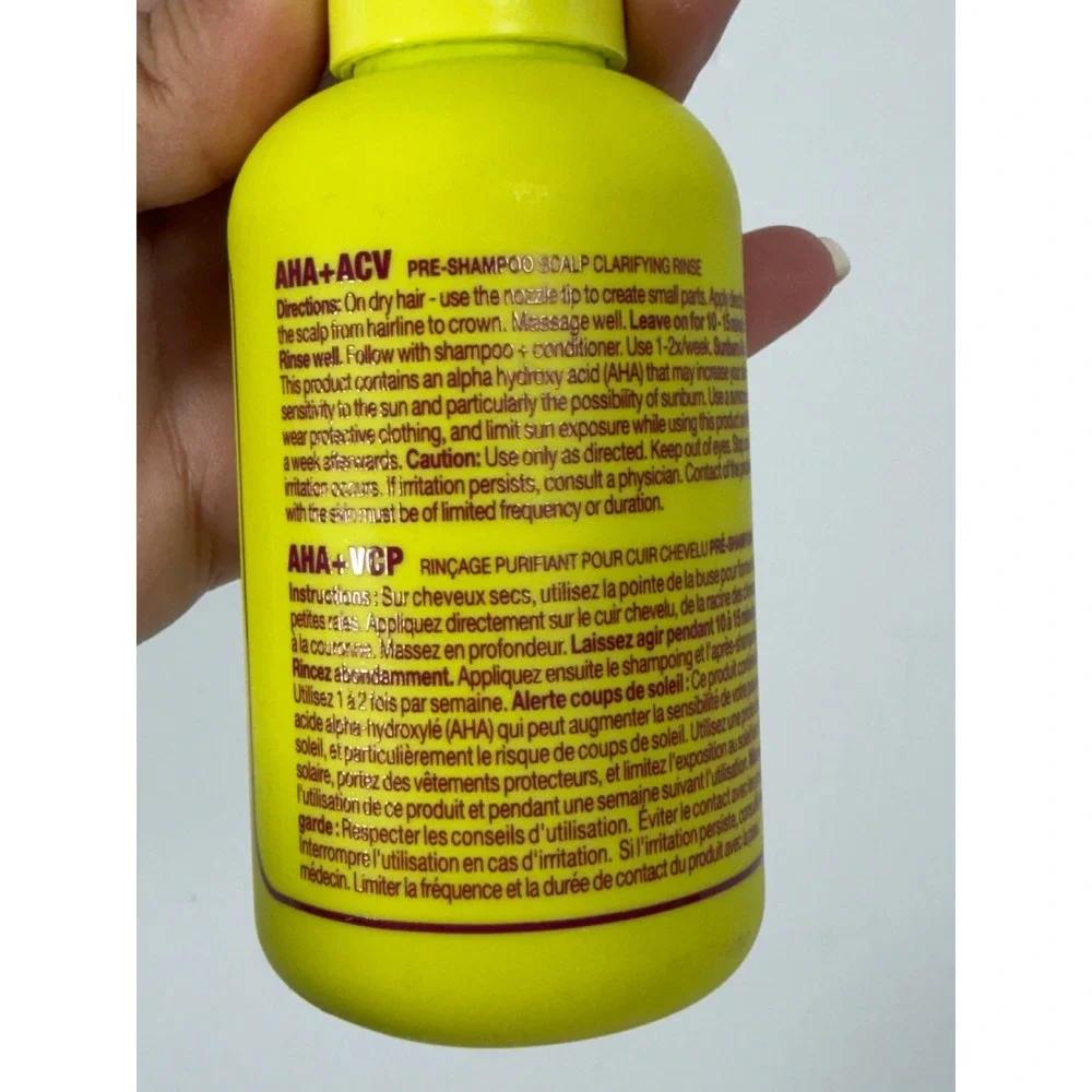 The Rootist AHA+ACV Pre-Shampoo Scalp Clarifying Rinse‎ Purifier 4oz 120ml